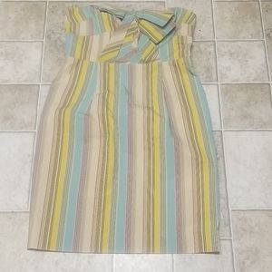 Anthropology strapless dress